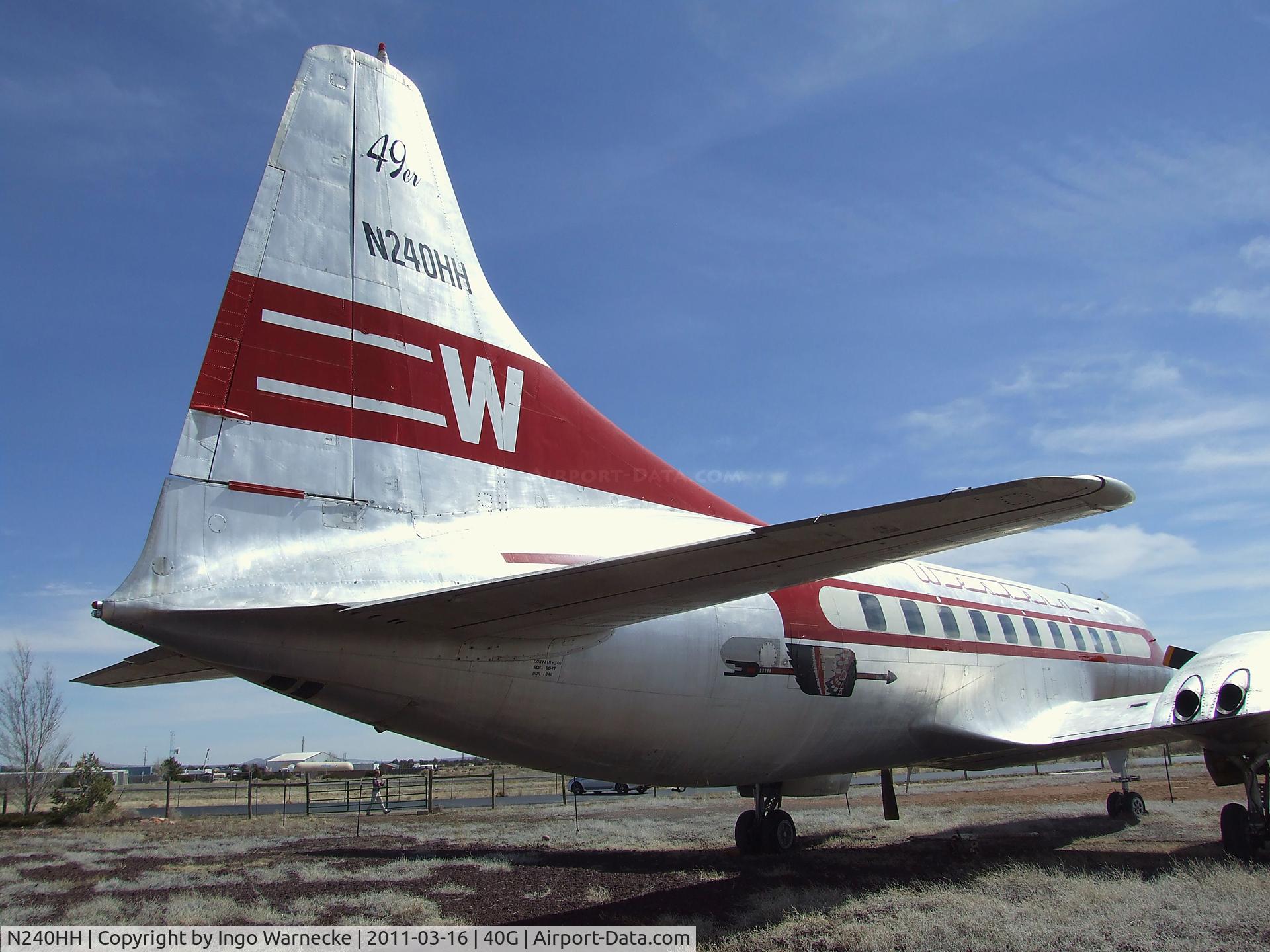 N240HH, 1948 Convair CV-240-1 C/N 47, Convair 240 at the Planes of Fame Air Museum, Valle AZ