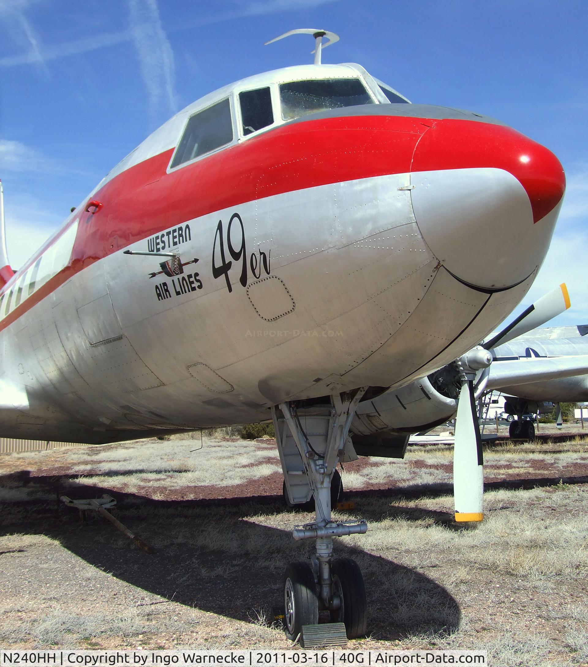 N240HH, 1948 Convair CV-240-1 C/N 47, Convair 240 at the Planes of Fame Air Museum, Valle AZ