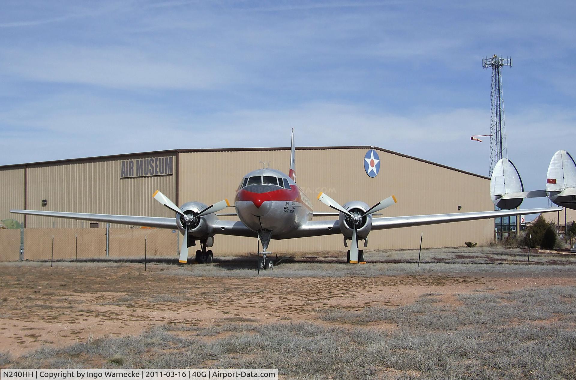 N240HH, 1948 Convair CV-240-1 C/N 47, Convair 240 at the Planes of Fame Air Museum, Valle AZ