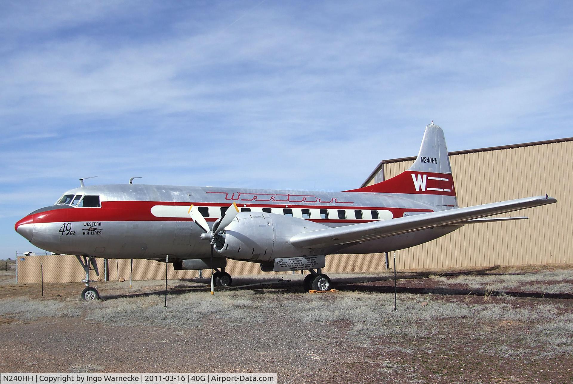 N240HH, 1948 Convair CV-240-1 C/N 47, Convair 240 at the Planes of Fame Air Museum, Valle AZ