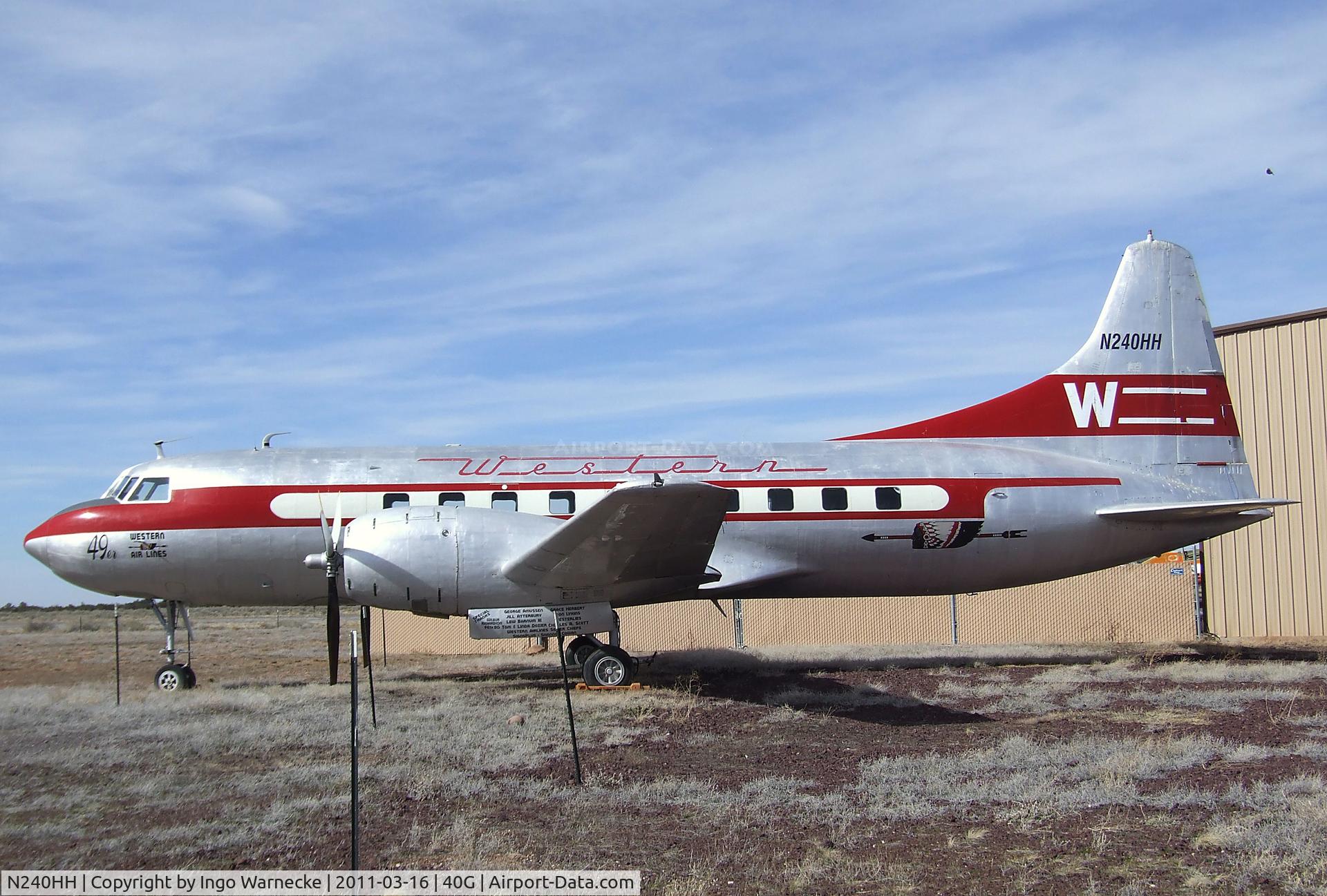 N240HH, 1948 Convair CV-240-1 C/N 47, Convair 240 at the Planes of Fame Air Museum, Valle AZ
