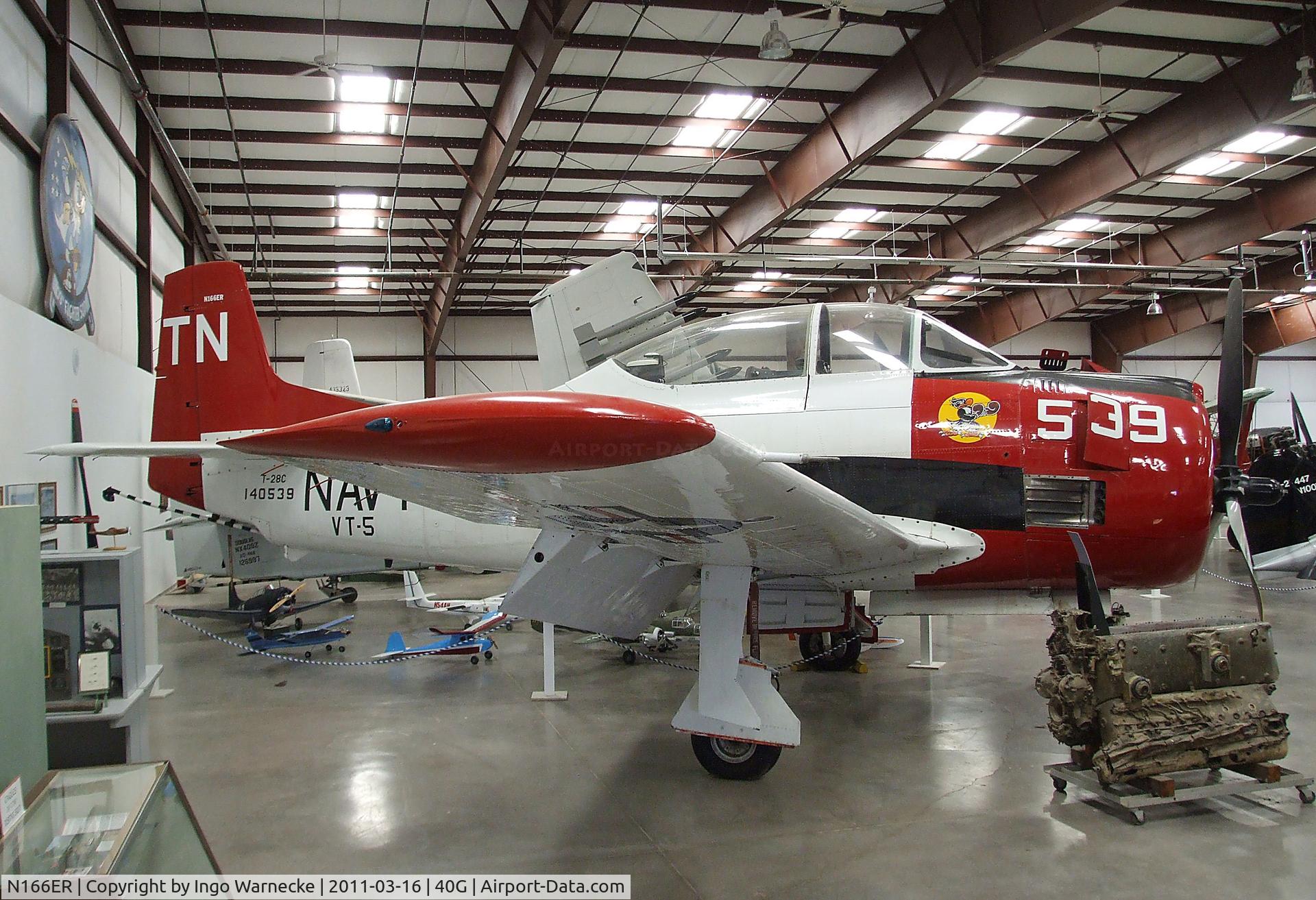 N166ER, 1954 North American T-28C Trojan C/N 226-116 (140539), North American T-28C Trojan at the Planes of Fame Air Museum, Valle AZ