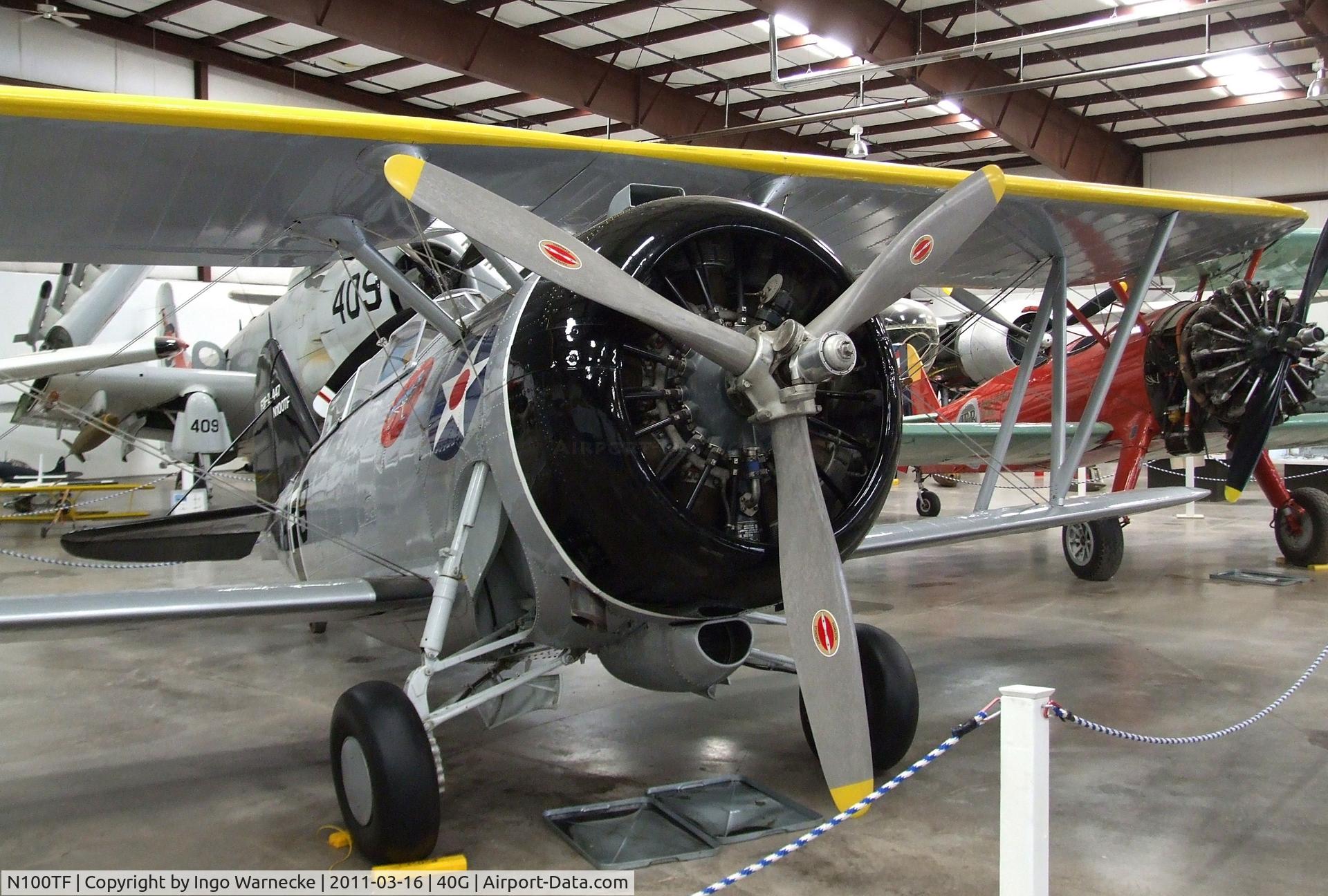 N100TF, Grumman G-32A C/N 447, Grumman G-32A at the Planes of Fame Air Museum, Valle AZ