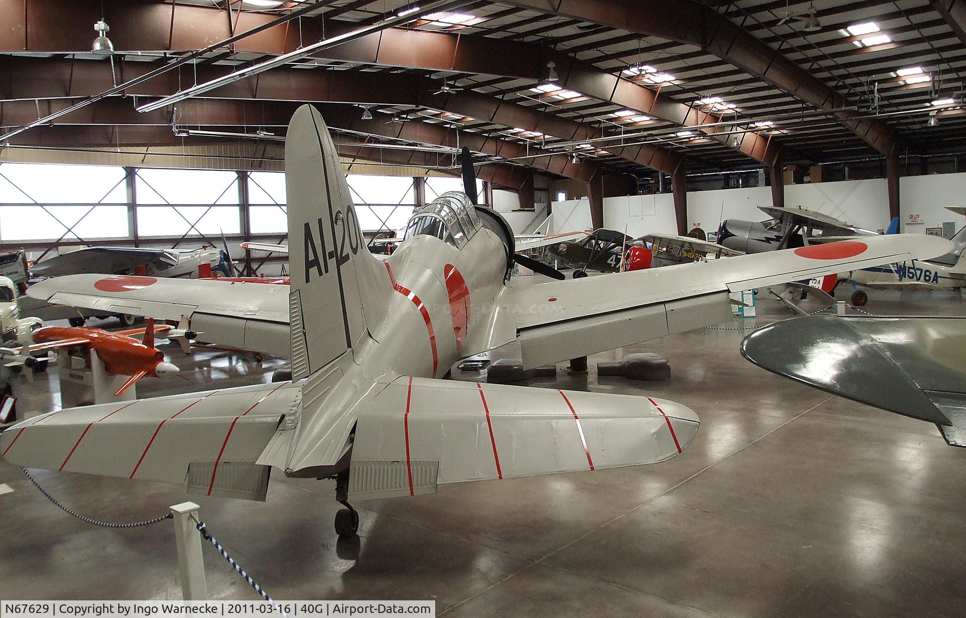 N67629, 1942 Convair BT-15 VAL C/N 11513, Vultee BT-15 (converted to represent a Aichi D3A VAL) at the Planes of Fame Air Museum, Valle AZ