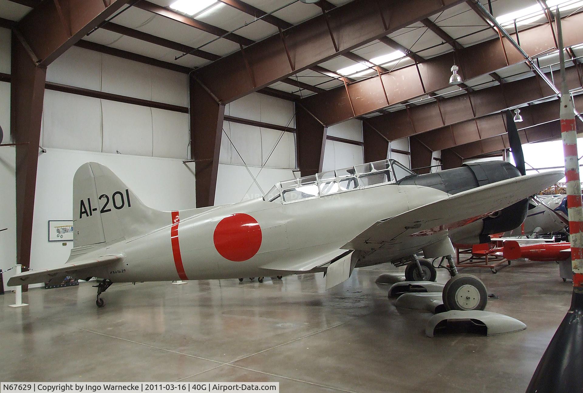 N67629, 1942 Convair BT-15 VAL C/N 11513, Vultee BT-15 (converted to represent a Aichi D3A VAL) at the Planes of Fame Air Museum, Valle AZ