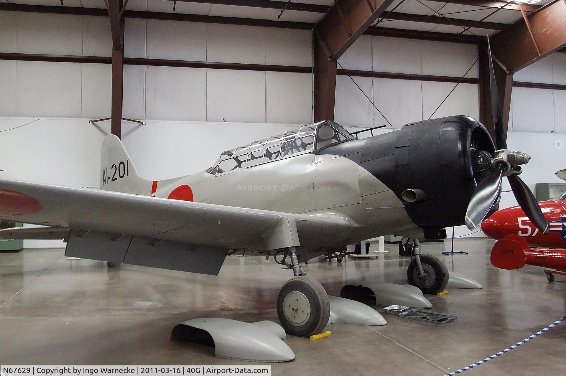 N67629, 1942 Convair BT-15 VAL C/N 11513, Vultee BT-15 (converted to represent a Aichi D3A VAL) at the Planes of Fame Air Museum, Valle AZ