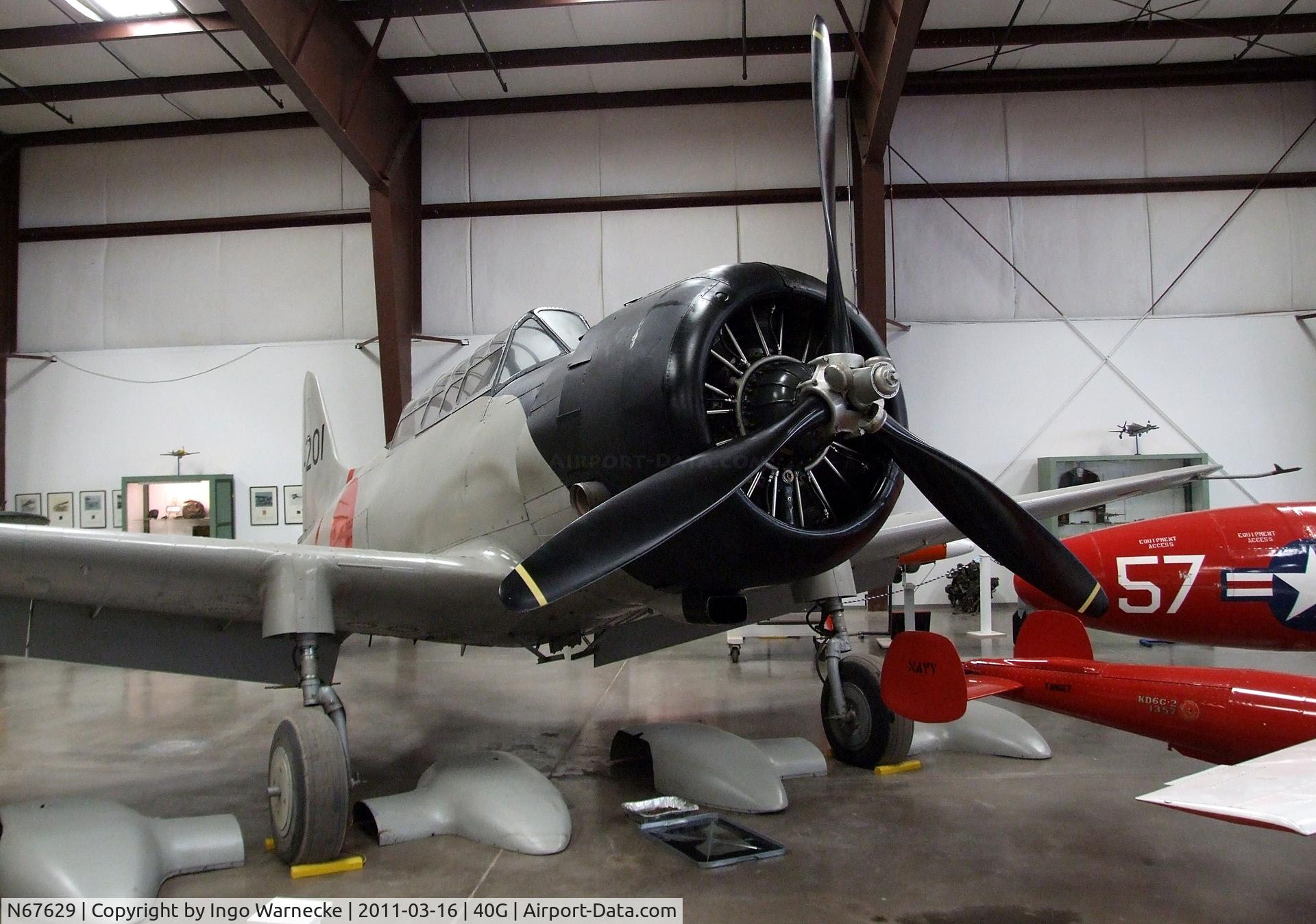 N67629, 1942 Convair BT-15 VAL C/N 11513, Vultee BT-15 (converted to represent a Aichi D3A VAL) at the Planes of Fame Air Museum, Valle AZ
