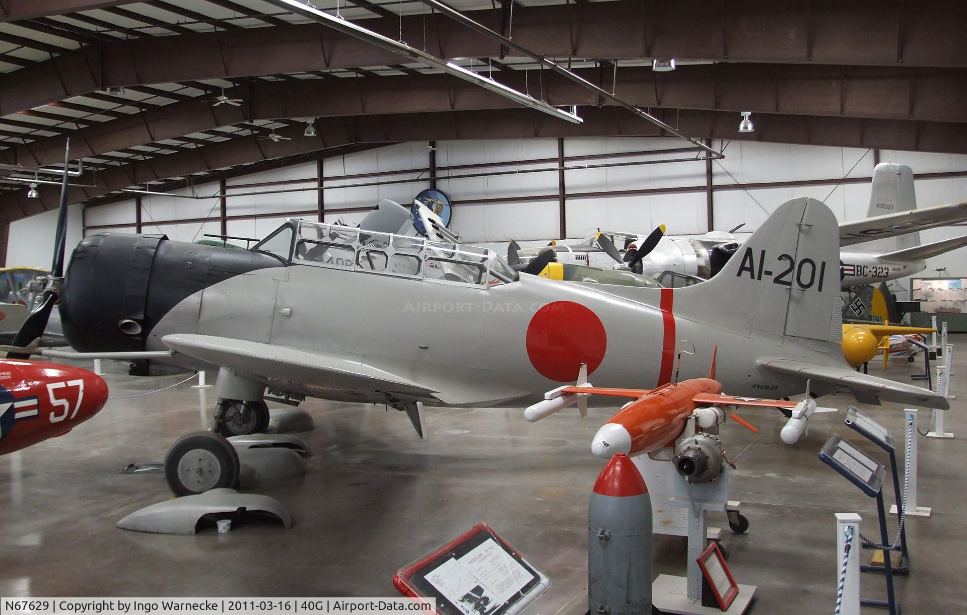 N67629, 1942 Convair BT-15 VAL C/N 11513, Vultee BT-15 (converted to represent a Aichi D3A VAL) at the Planes of Fame Air Museum, Valle AZ