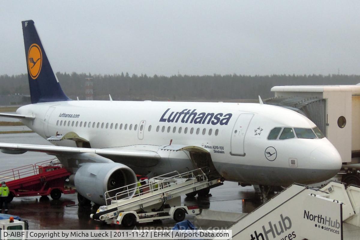 D-AIBF, 2011 Airbus A319-112 C/N 4796, At Helsinki