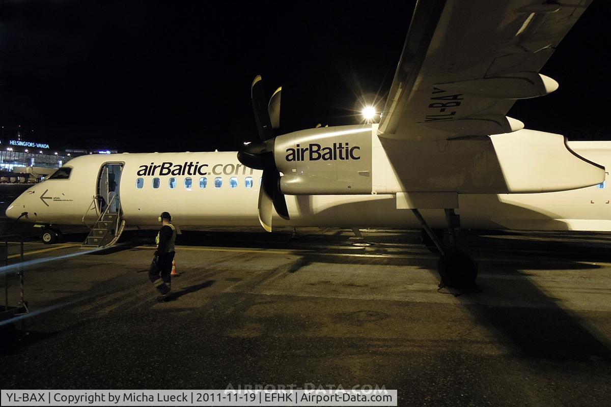 YL-BAX, 2010 De Havilland Canada DHC-8-402Q Dash 8 C/N 4324, At Vantaa