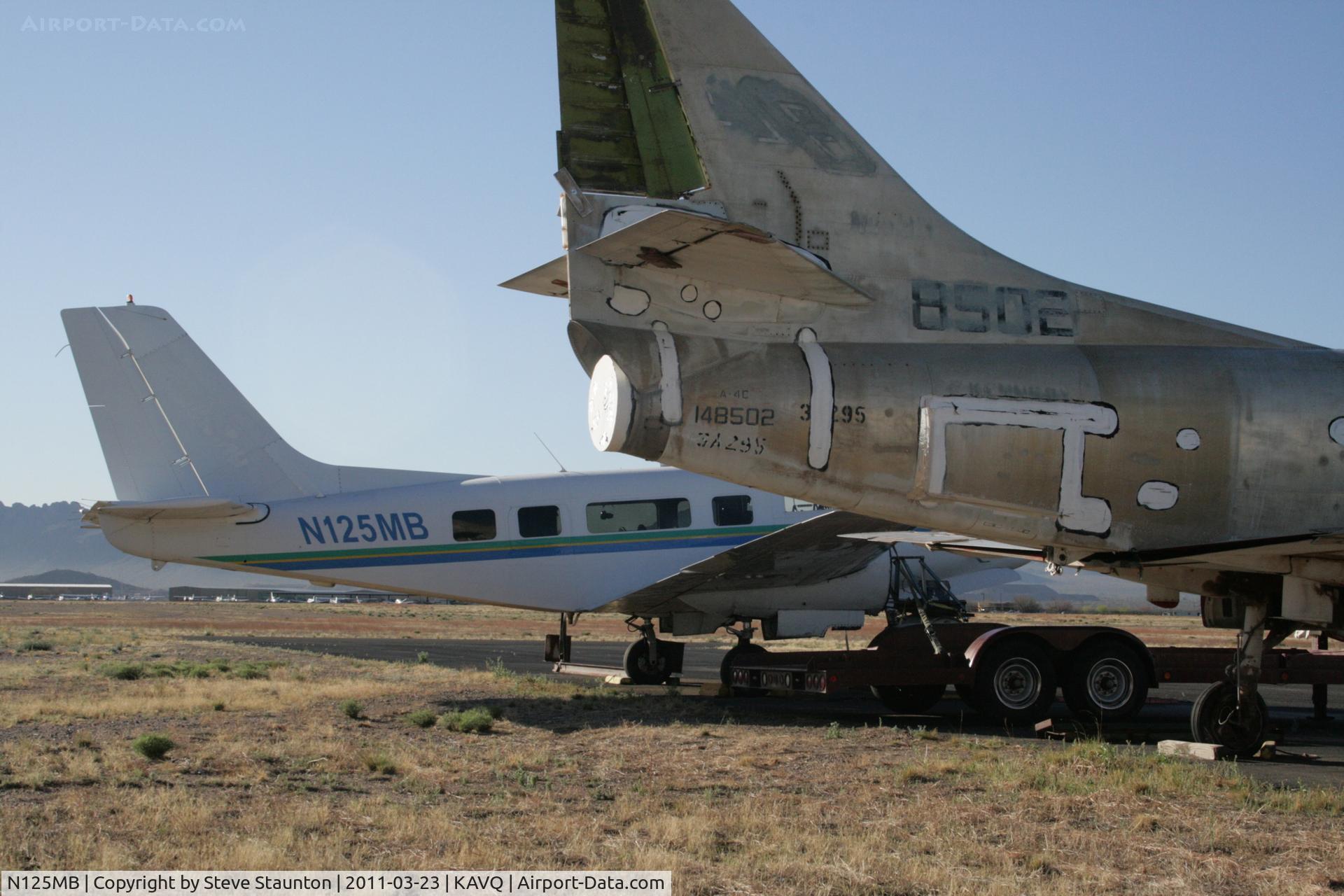 N125MB, 1952 Beech C-45H Expeditor C/N AF-286, Taken at Avra Valley Airport, in March 2011 whilst on an Aeroprint Aviation tour