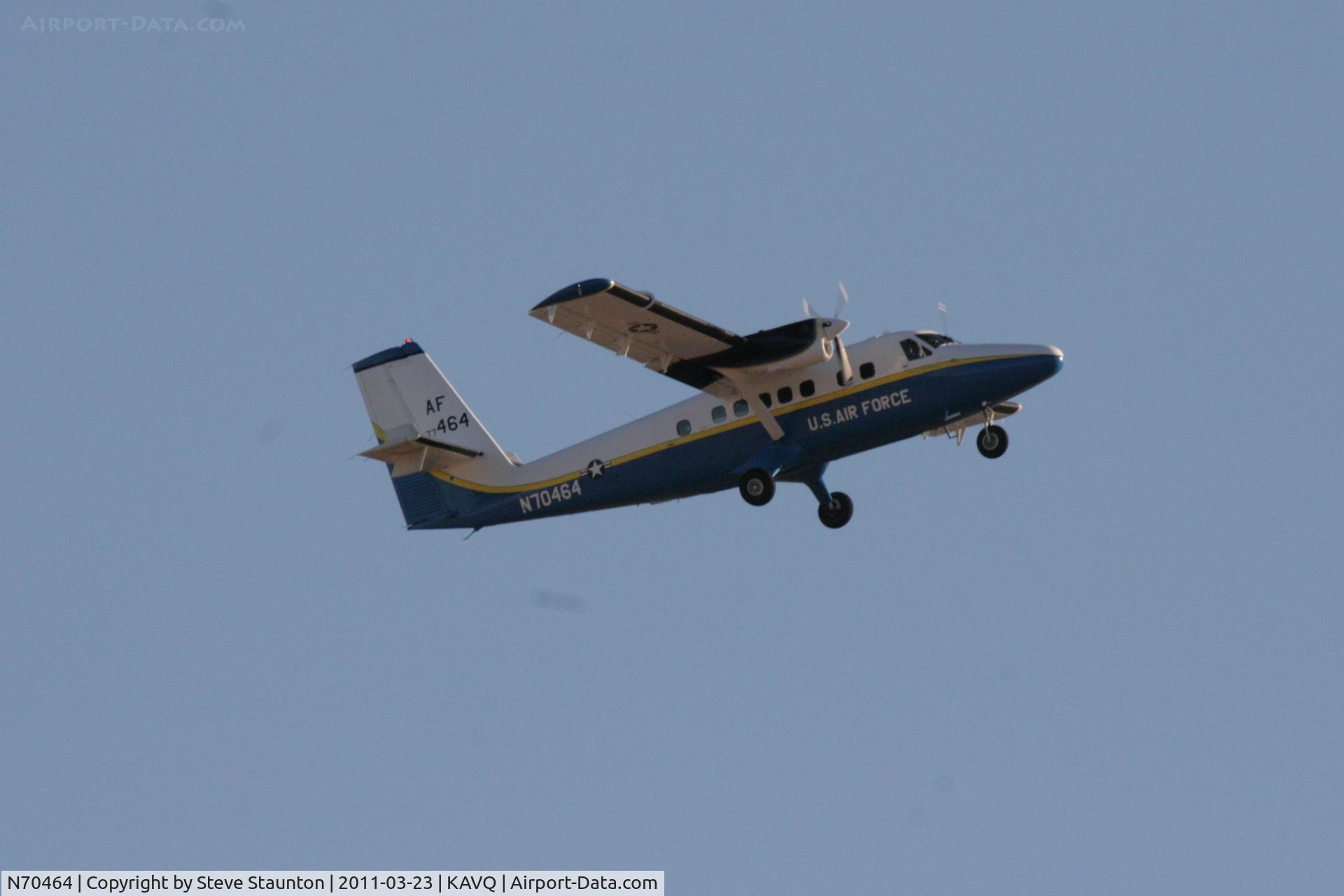 N70464, 1977 De Havilland Canada UV-18B (DHC-6 Twin Otter) C/N 555, Taken at Avra Valley Airport, in March 2011 whilst on an Aeroprint Aviation tour