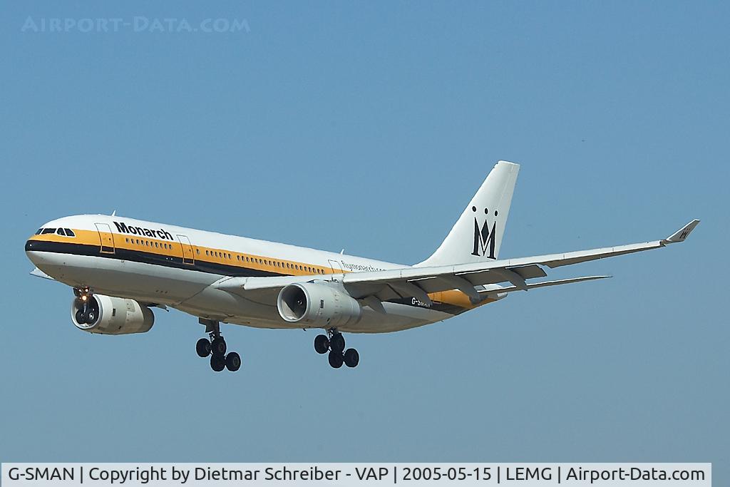 G-SMAN, 1999 Airbus A330-243 C/N 261, Monarch Airbus A330-200