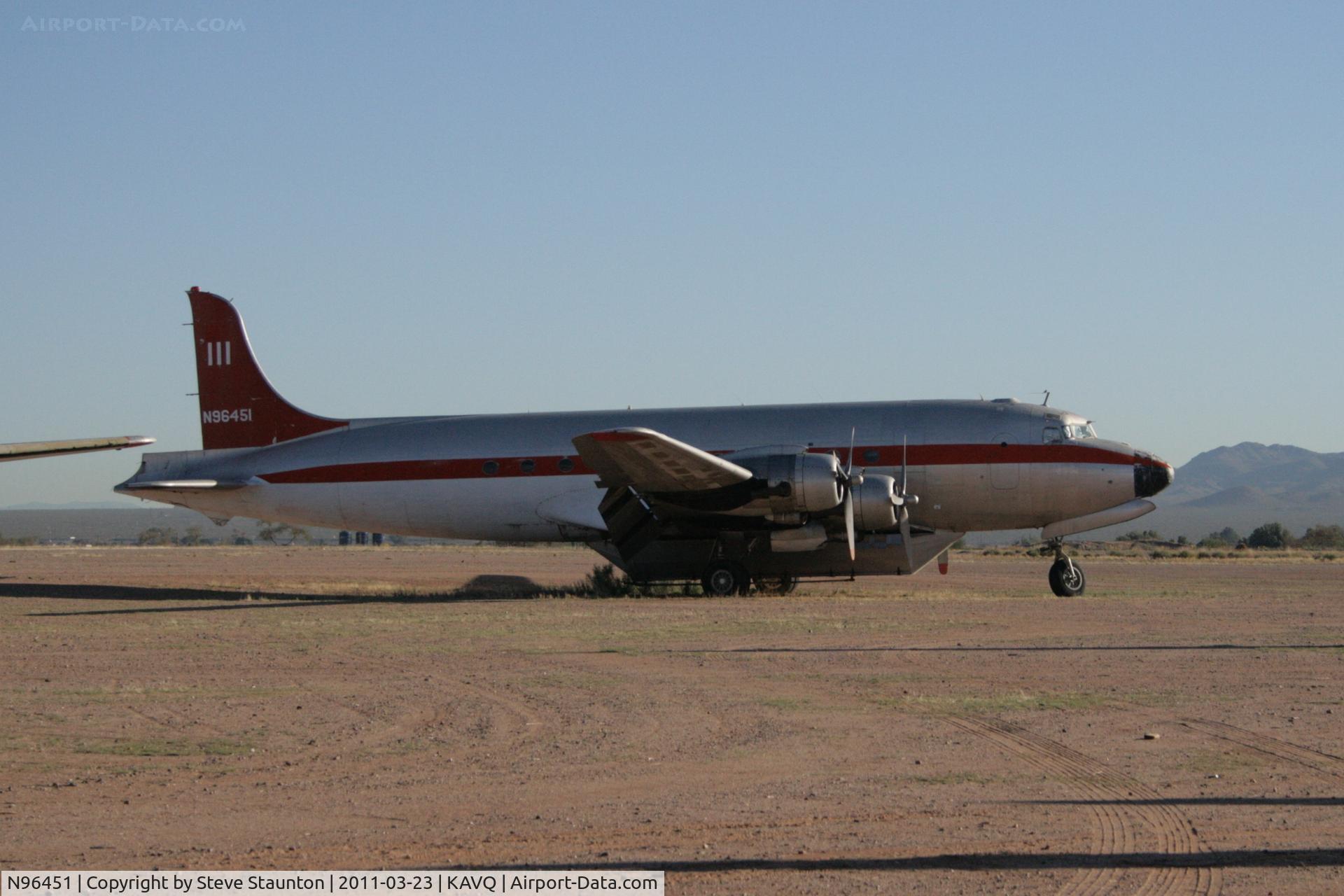 N96451, 1945 Douglas C-54S Skymaster (DC-4) C/N 10592/323, Taken at Avra Valley Airport, in March 2011 whilst on an Aeroprint Aviation tour