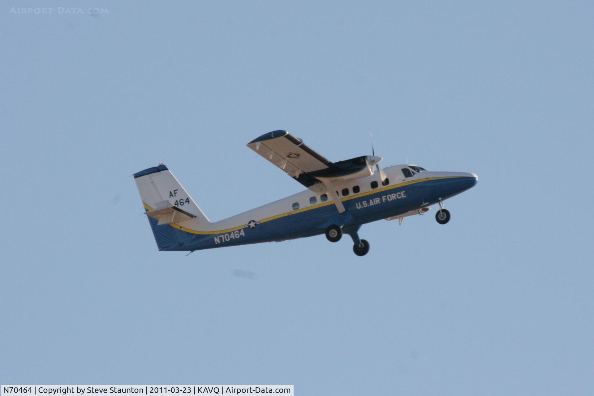 N70464, 1977 De Havilland Canada UV-18B (DHC-6 Twin Otter) C/N 555, Taken at Avra Valley Airport, in March 2011 whilst on an Aeroprint Aviation tour