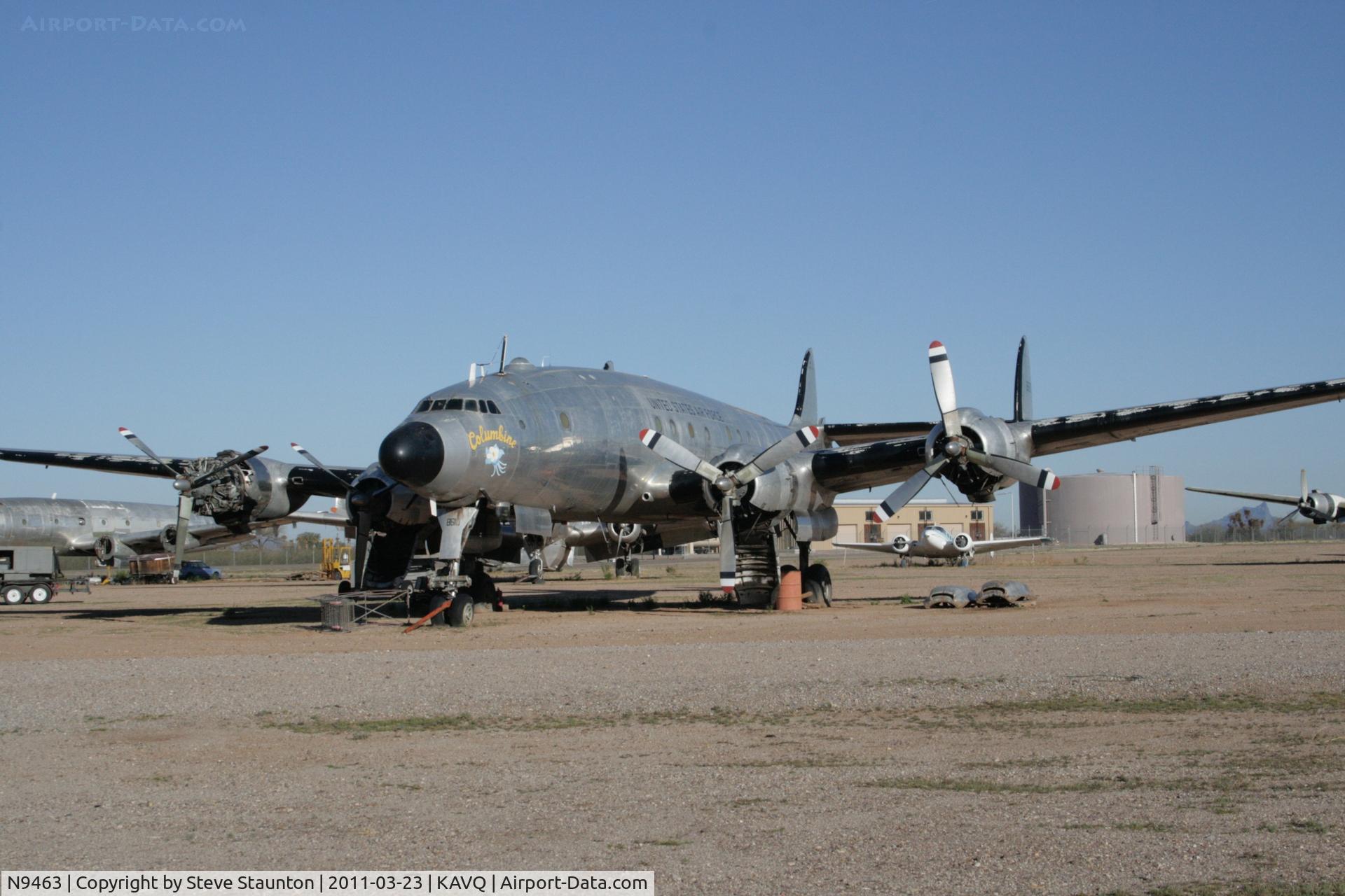N9463, 1948 Lockheed VC-121B Constellation C/N 749-2602, Taken at Avra Valley Airport, in March 2011 whilst on an Aeroprint Aviation tour