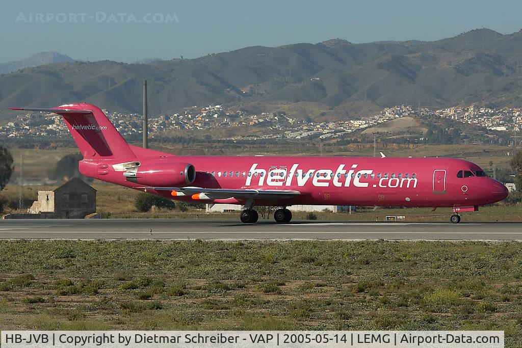 HB-JVB, 1994 Fokker 100 (F-28-0100) C/N 11491, Helvetic Fokker 100