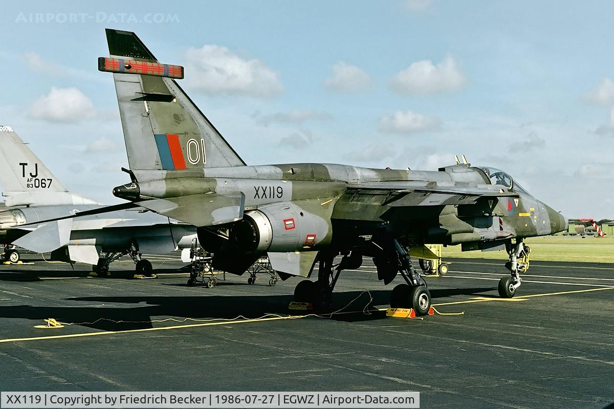 XX119, 1973 Sepecat Jaguar GR.1A C/N S.12, static display