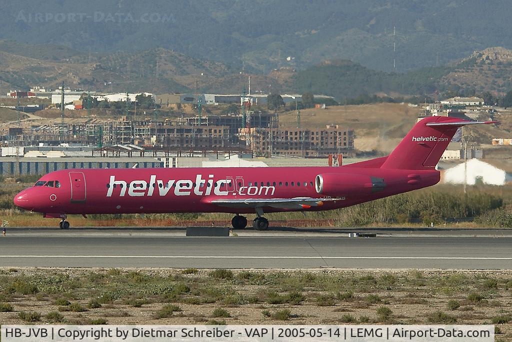 HB-JVB, 1994 Fokker 100 (F-28-0100) C/N 11491, Helvetic Fokekr 100