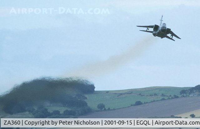 ZA360, 1981 Panavia Tornado GR.1 C/N 041/BS010/3021, A fast flypast at the 2001 RAF Leuchars Airshow by this Tornado GR.1 of 15(Reserve) Squadron based at RAF Lossiemouth.