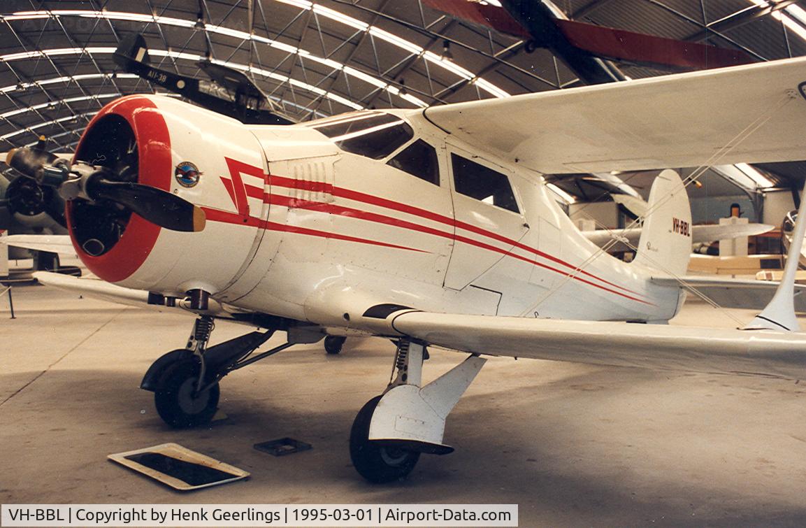 VH-BBL, 1944 Beech D17-R(M) C/N 67755, Air World Museum Wangaratta.

Museum closed