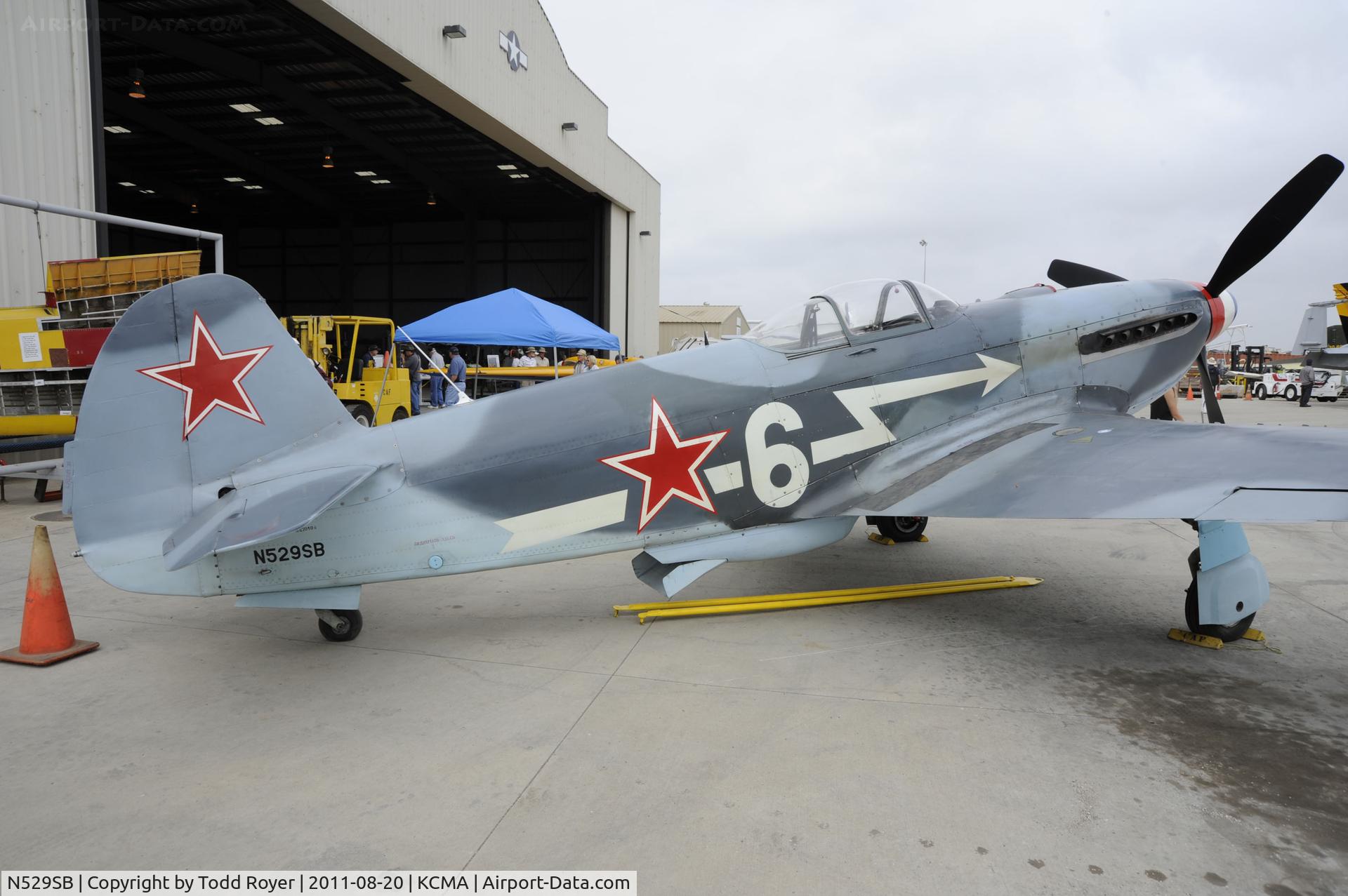 N529SB, 1945 Yakovlev Yak-3M C/N 0470104, Camarillo Airshow 2011