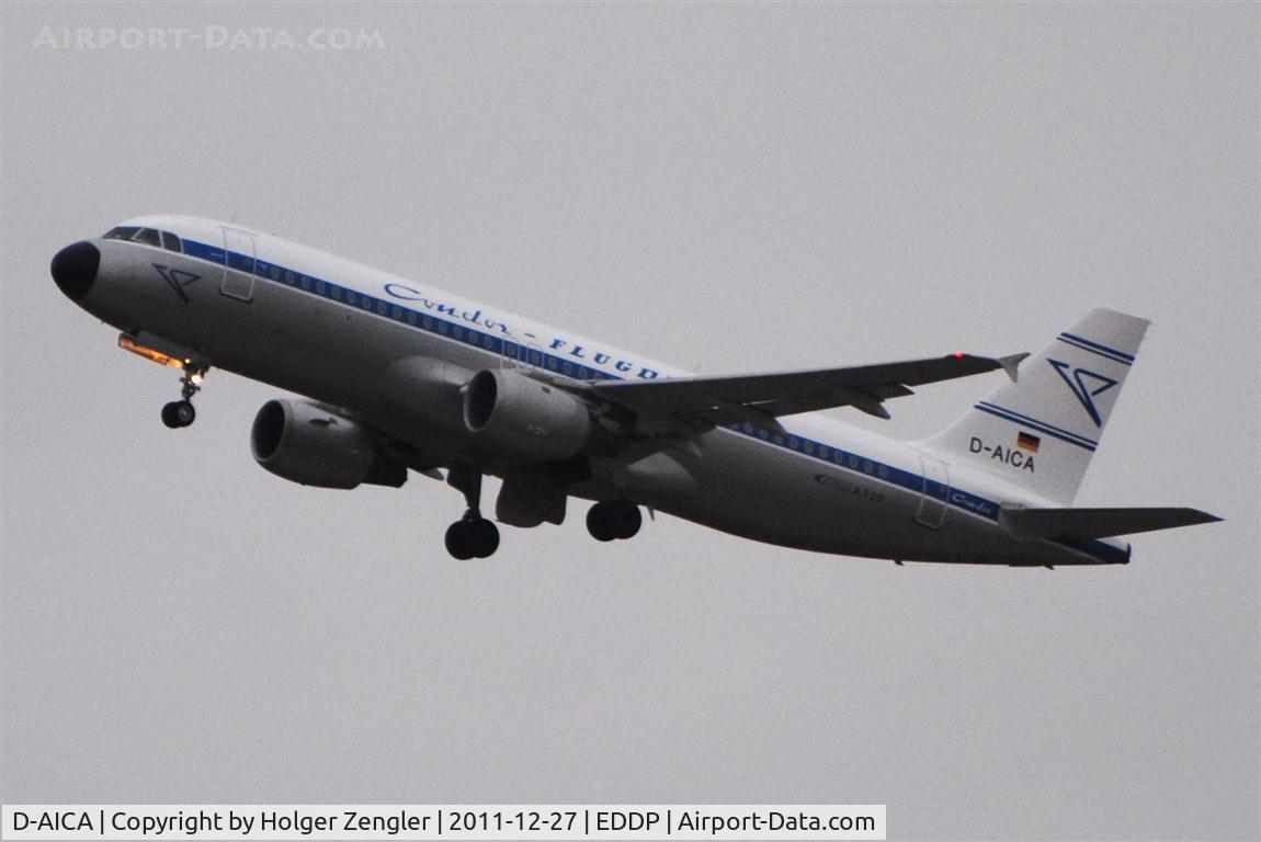 D-AICA, 1998 Airbus A320-212 C/N 774, Condor´s new retro liner is leaving on rwy 26R