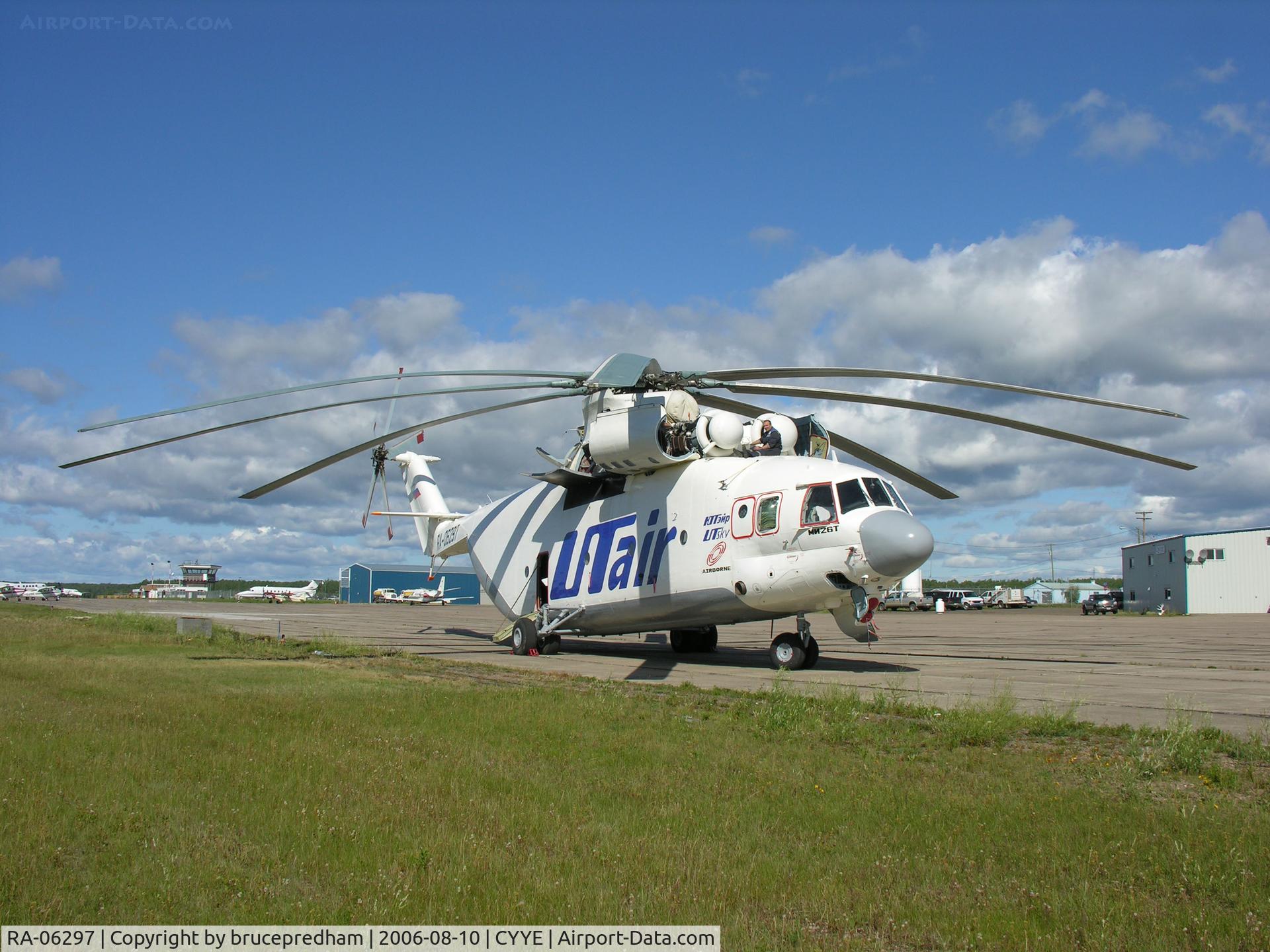 RA-06297, Mil Mi-26T Halo C/N 34001212114, Photo taken at Ft. Nelson BC CAN.
