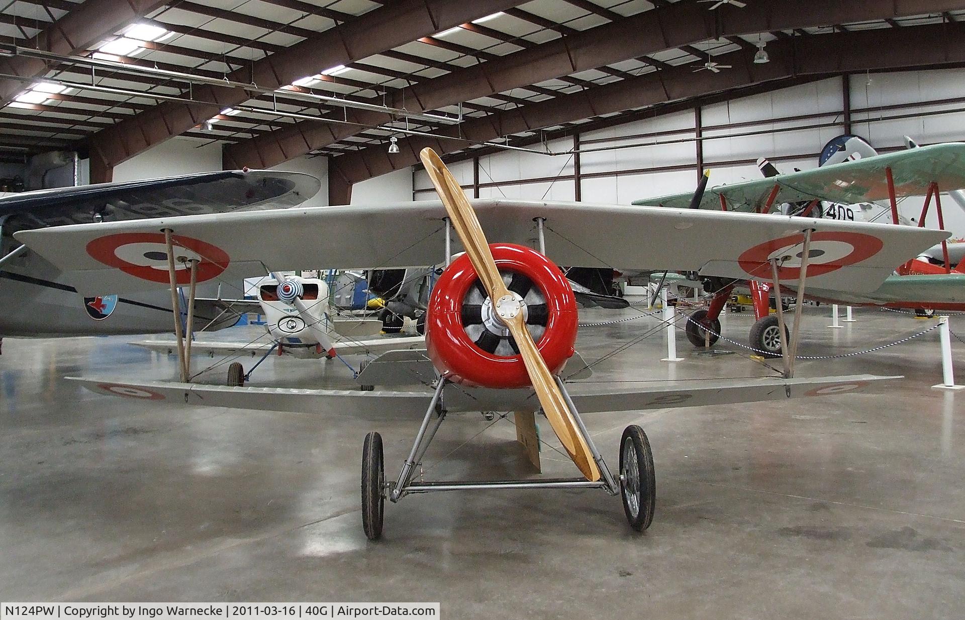 N124PW, 1998 Nieuport 17 Scout Replica C/N 621, Walker Nieuport 17 replica at the Planes of Fame Air Museum, Valle AZ