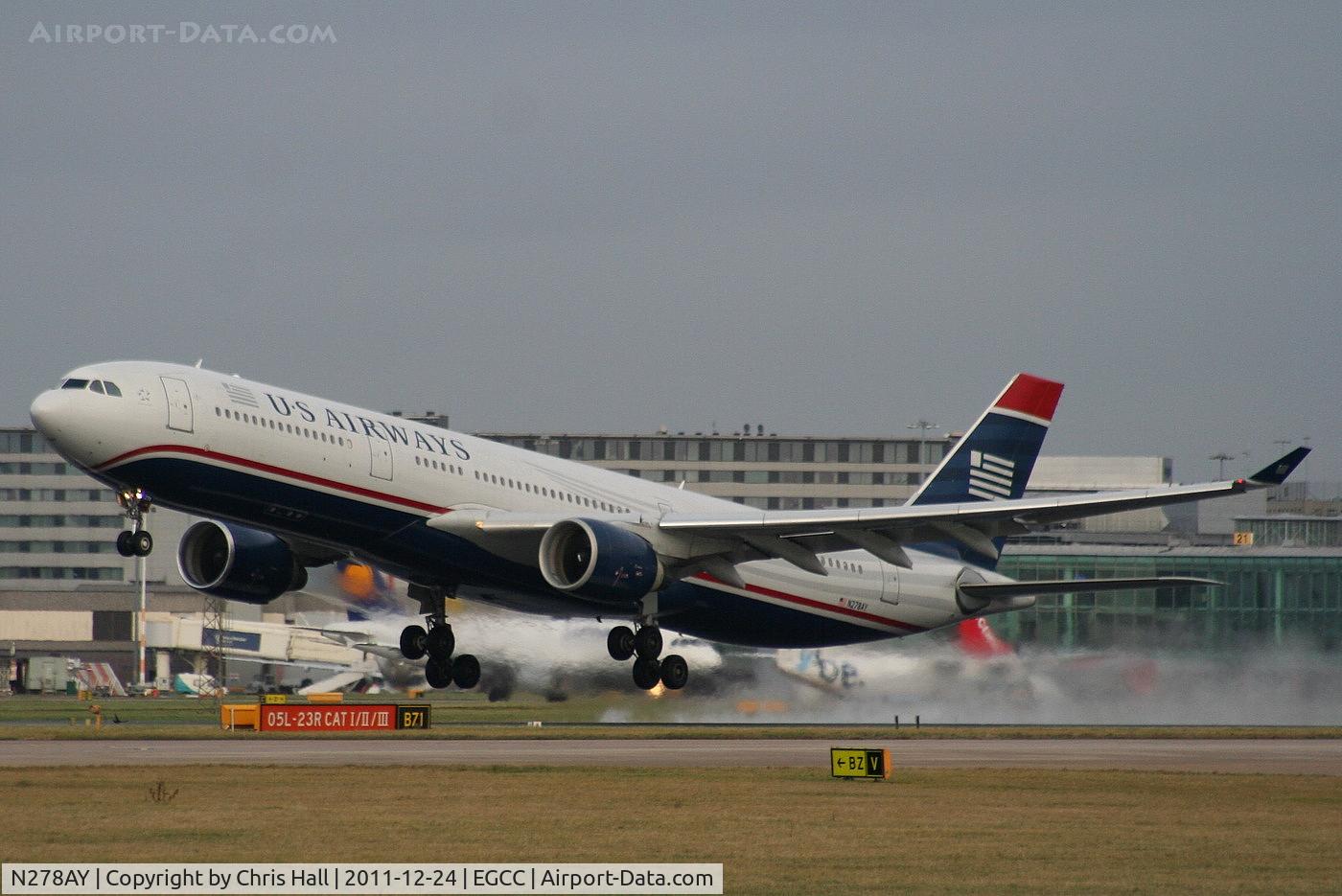 N278AY, 2001 Airbus A330-323 C/N 0388, US Airways