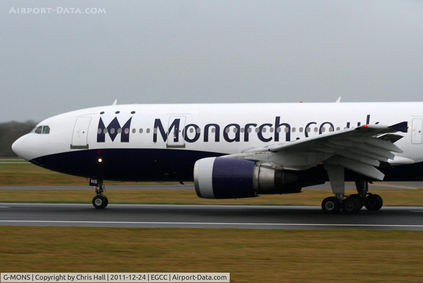 G-MONS, 1989 Airbus A300B4-605R C/N 556, in the new Monarch colour scheme