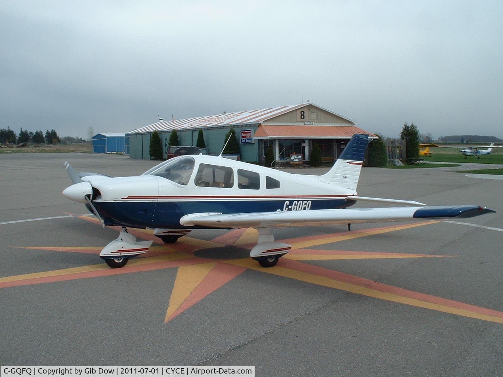 C-GQFQ, Piper PA-28-181 C/N 28-7790454, Picture taken at CYCE 2002 by owner.  Aircraft was based here for 15 yrs belonged to London flying club CYXU previously