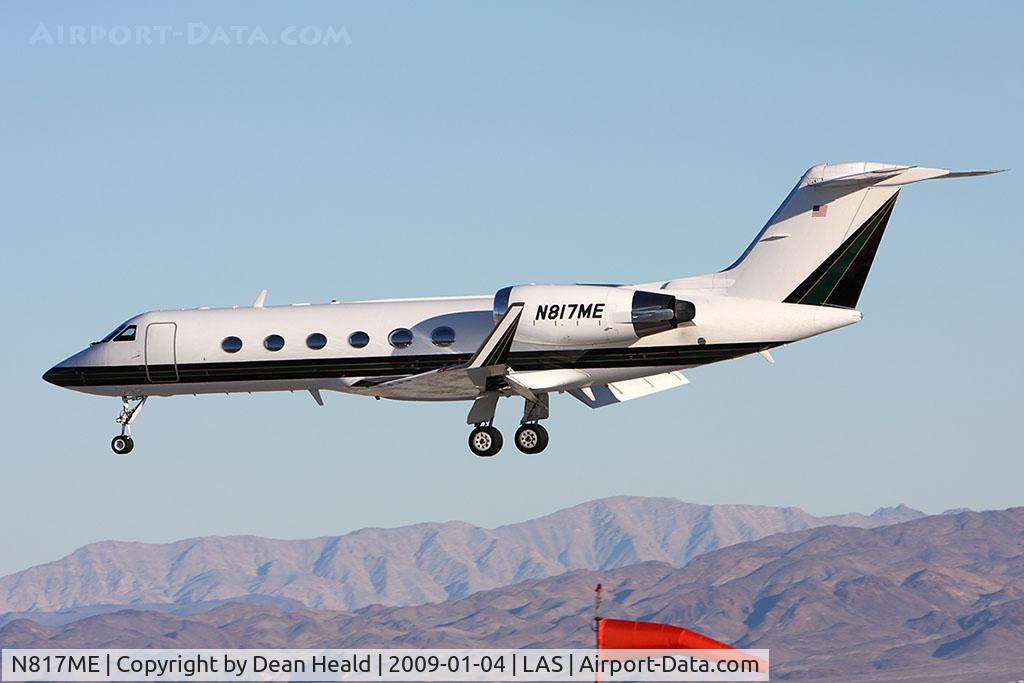 N817ME, 2001 Gulfstream Aerospace G-IV C/N 1446, ME Leasing LLC 2001 Gulfstream G-IV N817ME on arrival to RWY 1L.