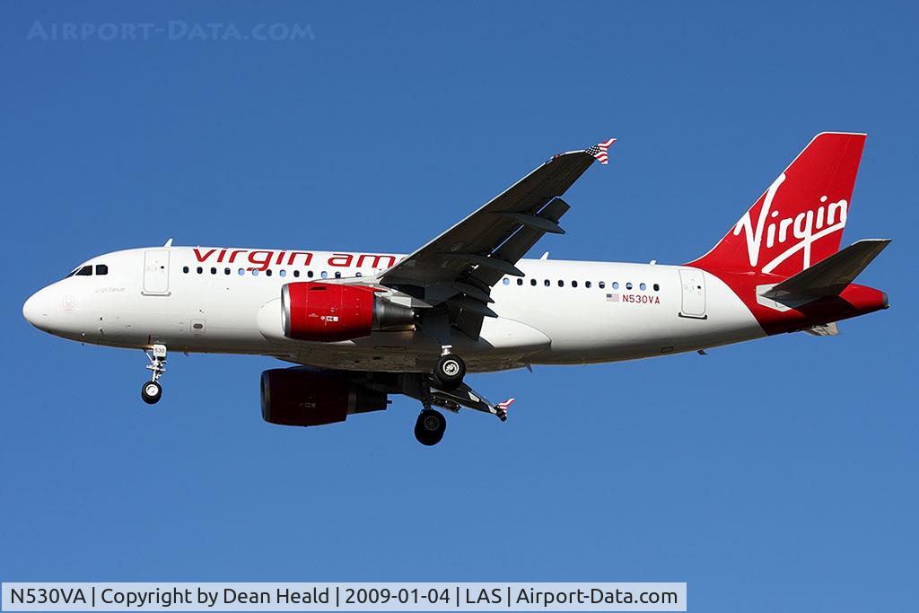 N530VA, 2008 Airbus A319-115 C/N 3686, Virgin America 
