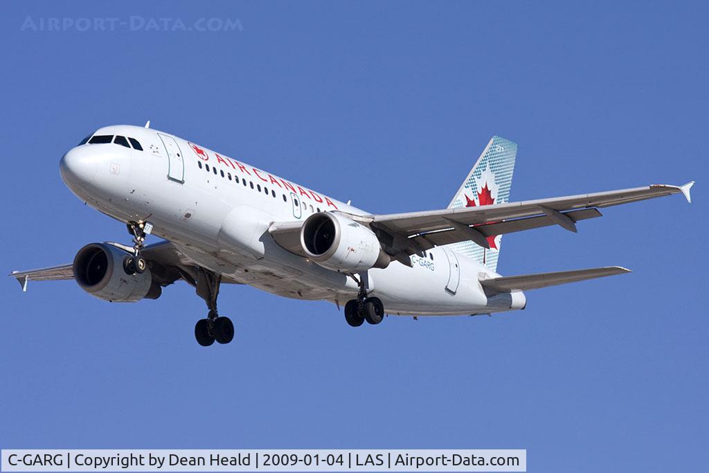 C-GARG, 1997 Airbus A319-114 C/N 742, Air Canada C-GARG (FLT ACA575) from Montreal Pierre Elliot Trudeau Int'l (CYUL) on short final to RWY 25R.