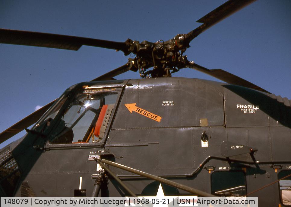 148079, Sikorsky UH-34D Seahorse C/N 58-1193, This A/C was used as one of our SAR Helos at NAAS Fallon, Nev. in the late 60'. This photo was taken in May of 1968. The movie 