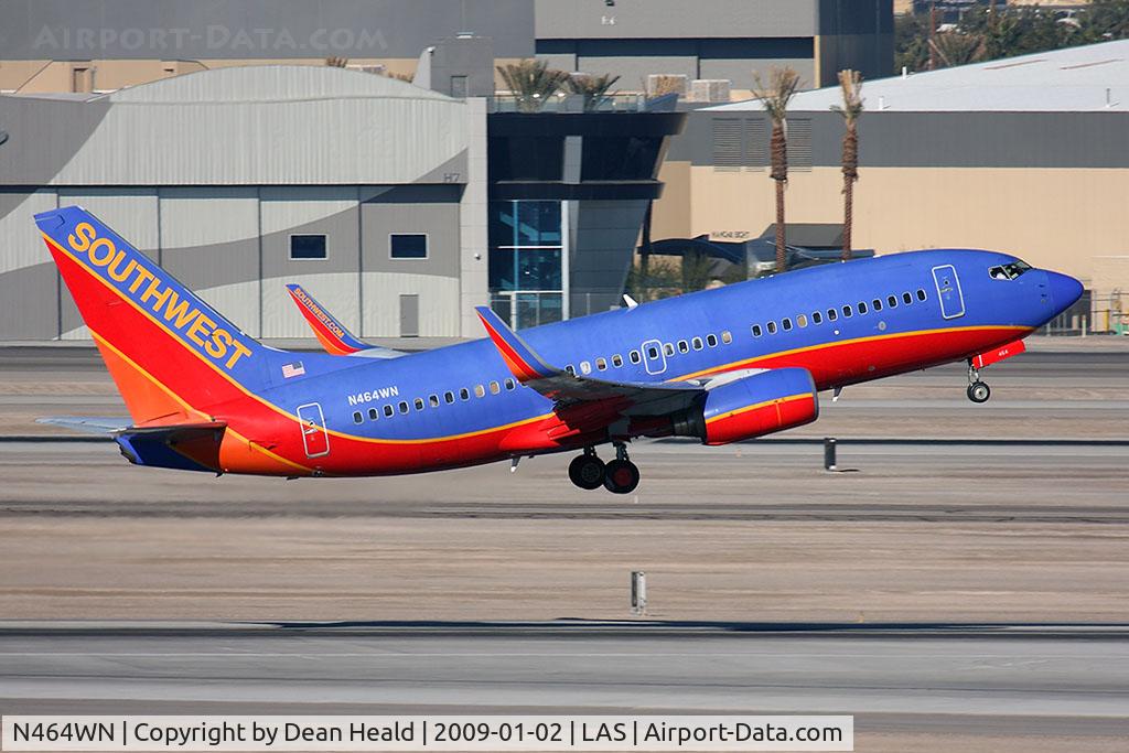 N464WN, 2004 Boeing 737-7H4 C/N 32468, Southwest Airlines N464WN (FLT SWA711) departing RWY 1R en route to Portland Int'l (KPDX).