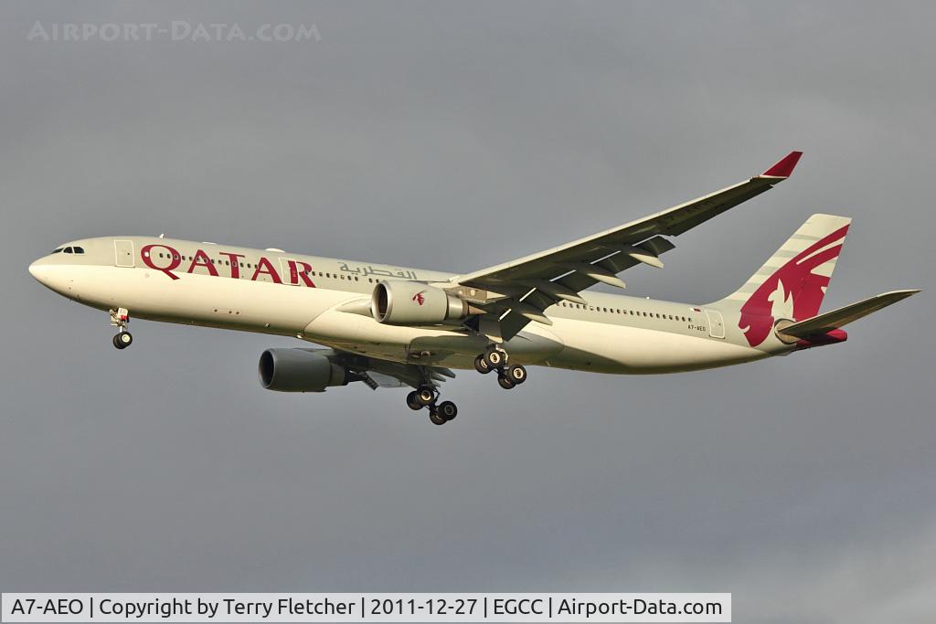 A7-AEO, 2008 Airbus A330-302 C/N 918, Qatar A330 on finals to Manchester