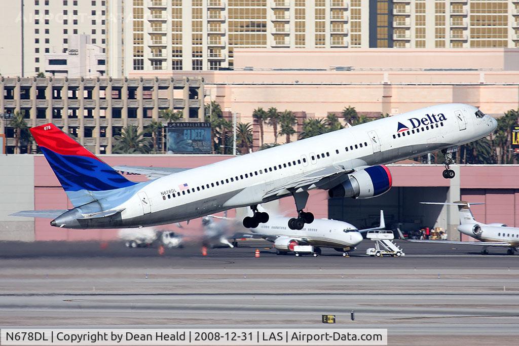 N678DL, 1998 Boeing 757-232 C/N 25983, Delta Airlines N678DL (FLT DAL1080) departing RWY 1R en route to Hartsfield-Jackson Atlanta Int'l (KATL).