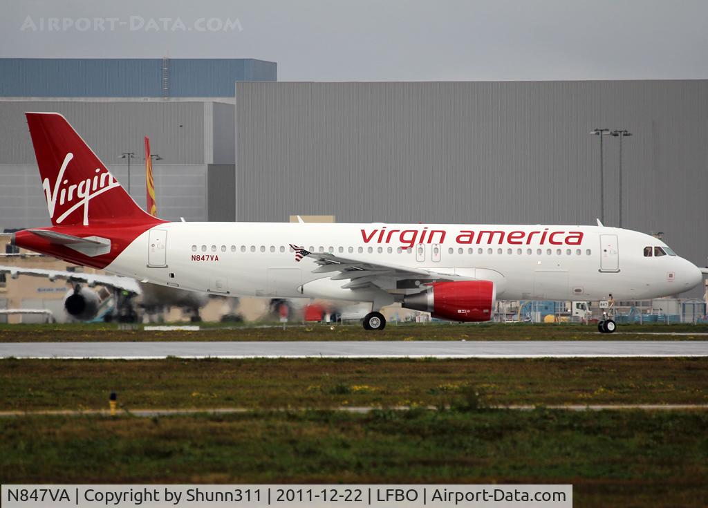 N847VA, 2011 Airbus A320-214 C/N 4948, Delivery day...