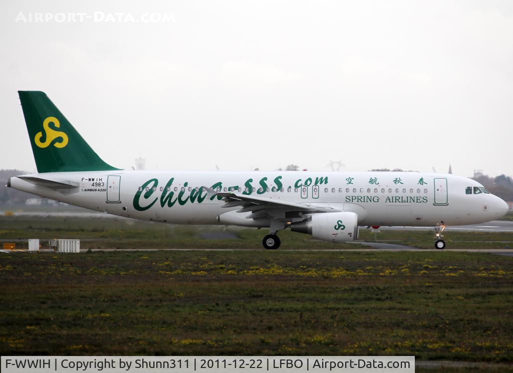 F-WWIH, 2011 Airbus A320-214 C/N 4983, C/n 4983 - To be B-6862