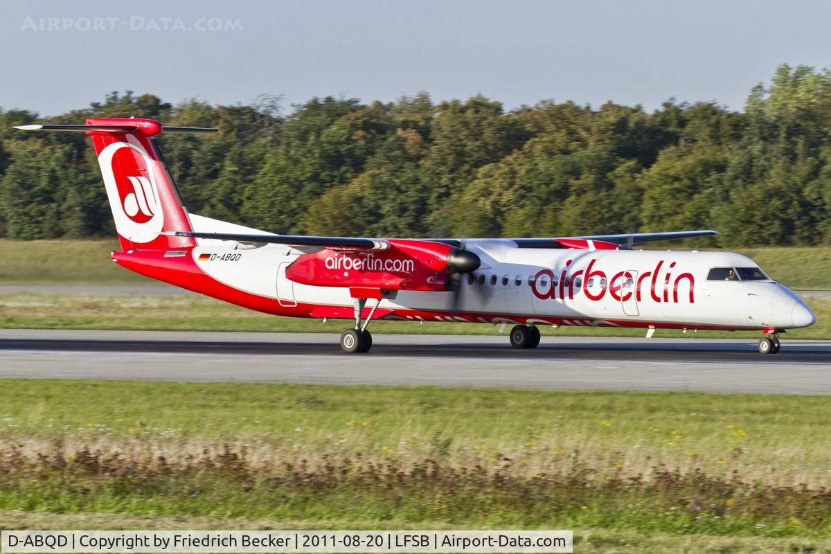 D-ABQD, 2009 De Havilland Canada DHC-8-402Q Dash 8 C/N 4234, descelerating after touchdown