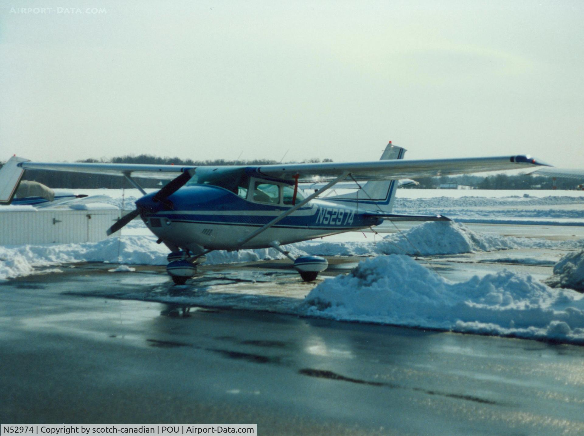 N52974, 1974 Cessna 182P Skylane C/N 18262981, 1974 Cessna 182P N52974 at Dutchess County Airport, Poughkeepsie, NY - circa 1980's