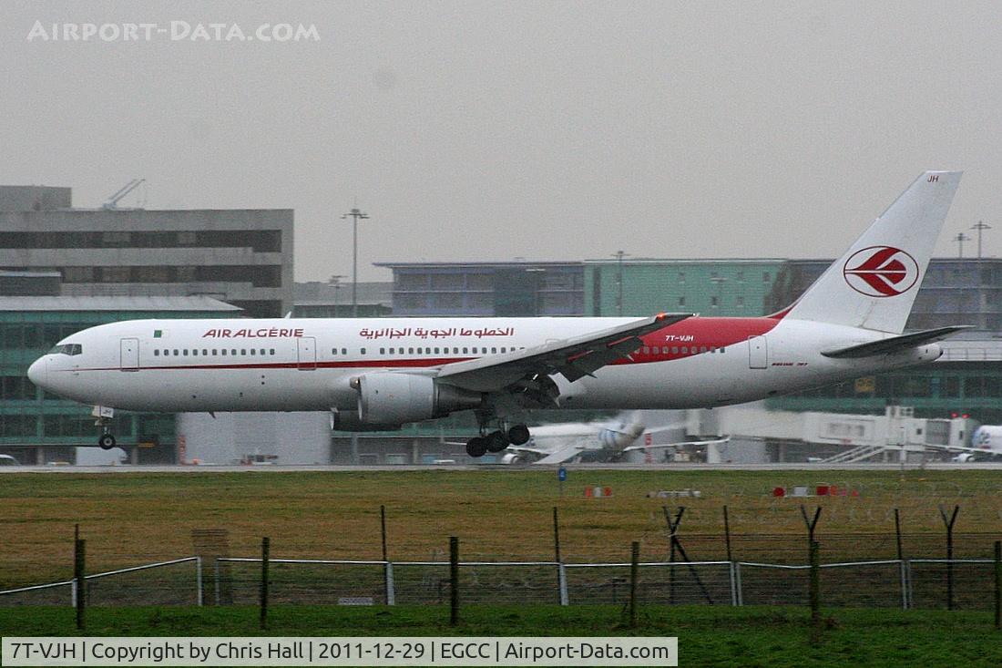 7T-VJH, Boeing 767-3D6 C/N 24767-323, Air Algérie B767 arriving at Manchester and due to go into Air Livery for a respray