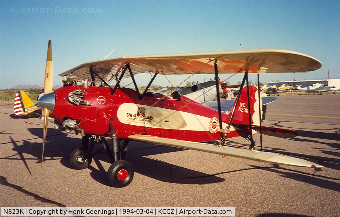 N823K, 1993 Great Lakes 2T-1A Sport Trainer C/N 1020, Cactus Fly In
