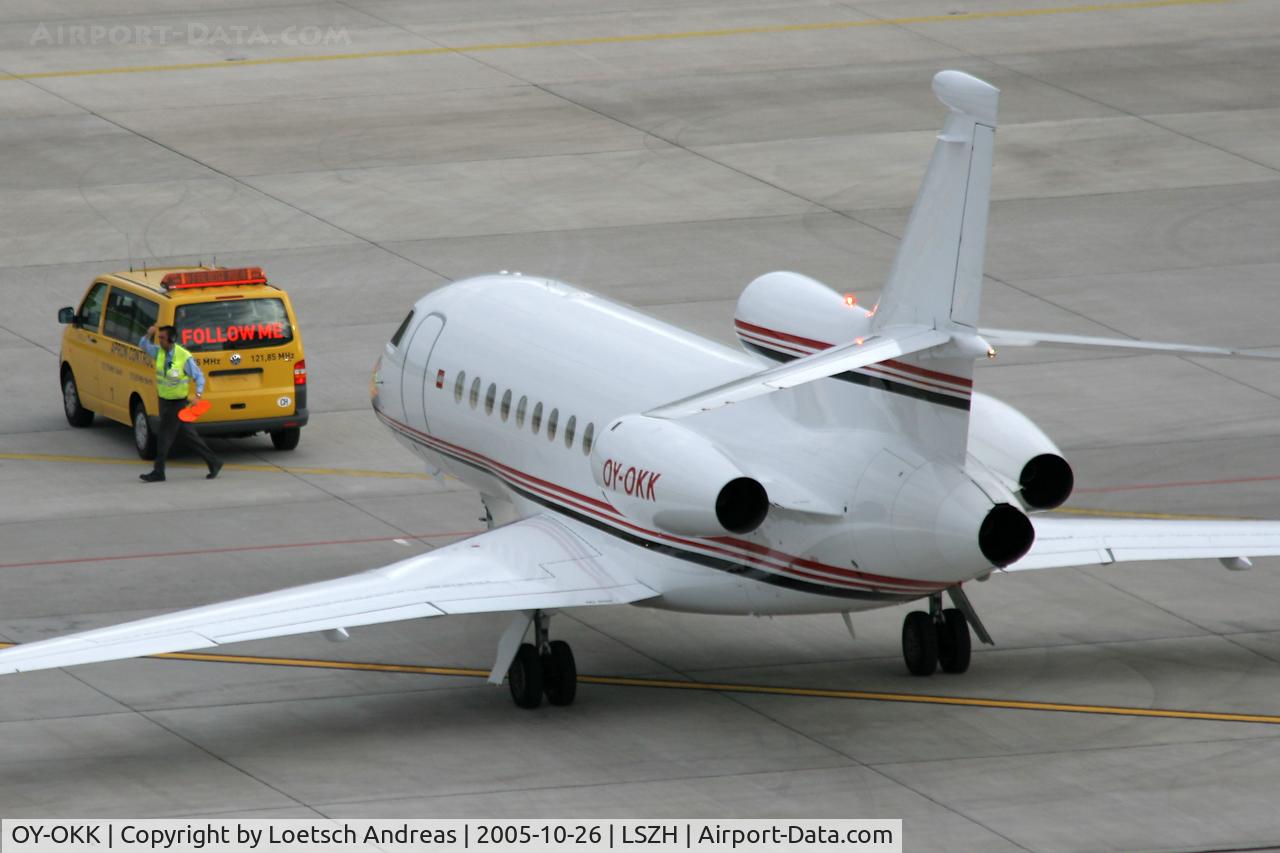 OY-OKK, 2003 Dassault Falcon 900EX C/N 128, LEGO plane on parking position