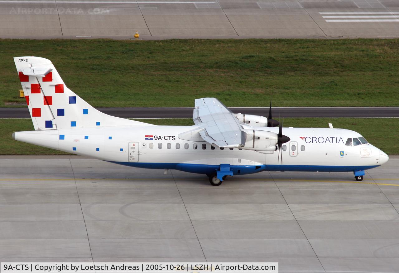 9A-CTS, 1993 ATR 42-310QC C/N 312, on way to Zagreb / croatia
