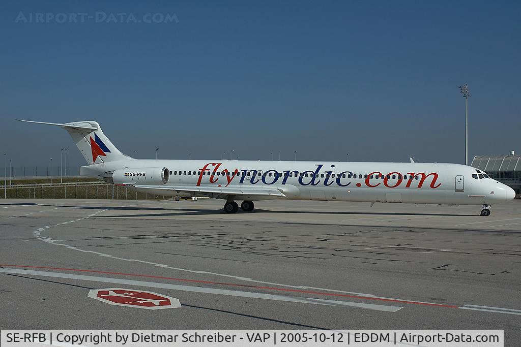 SE-RFB, 1991 McDonnell Douglas MD-82 (DC-9-82) C/N 53246, Fly Nordic MD80