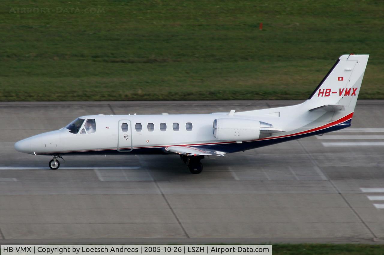 HB-VMX, 2000 Cessna 550B Citation Bravo C/N 550-0946, take off run