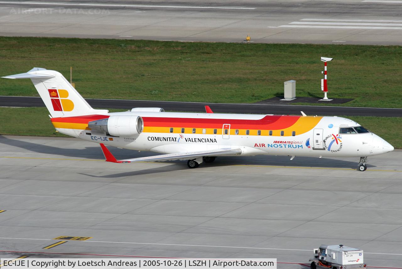 EC-IJE, 2002 Bombardier CRJ-200ER (CL-600-2B19) C/N 7700, Air Nostrum / Iberia